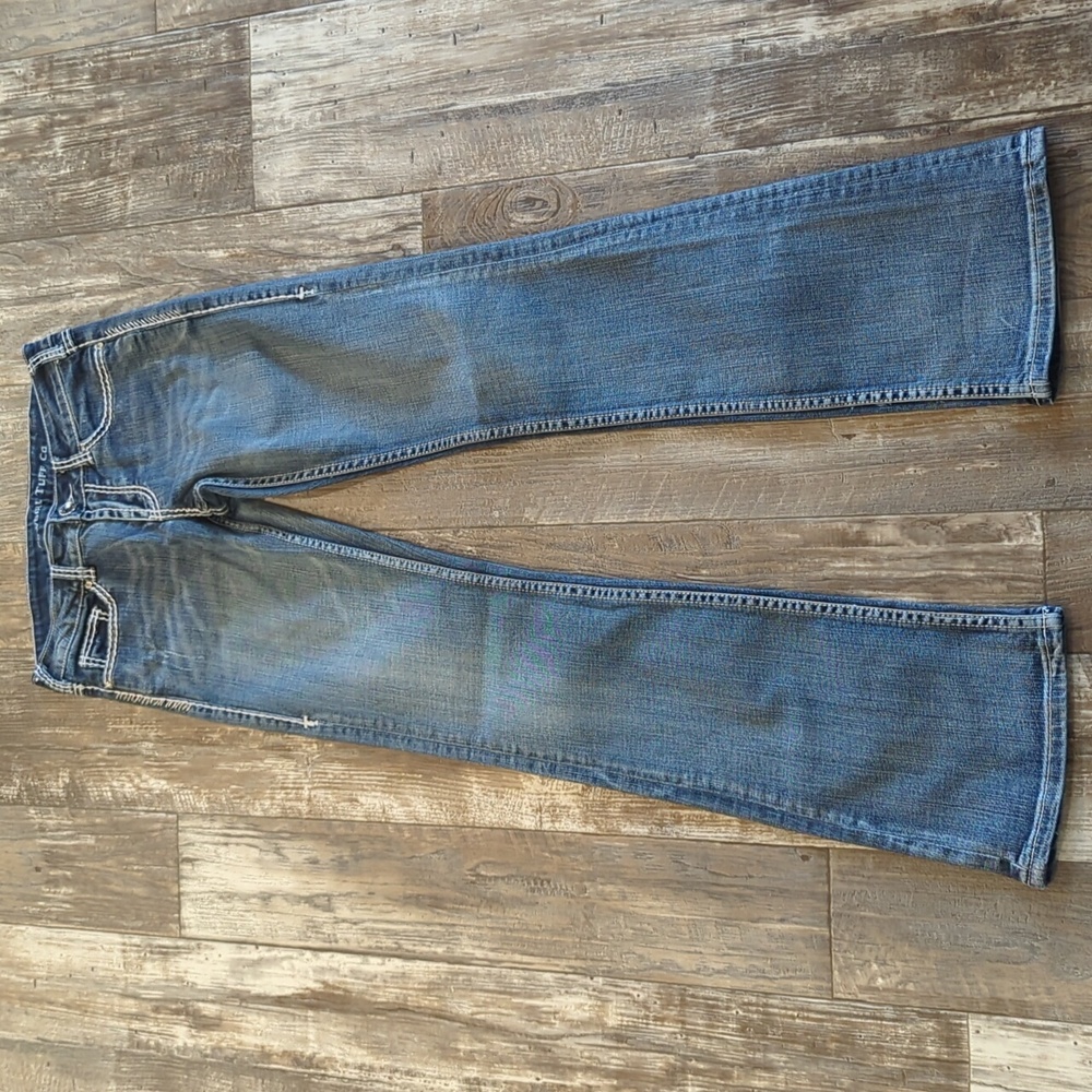 COWGIRL TUFF "Ride & Shine" bootcut horseback Riding jeans 26x35L tall EUC - Picture 4 of 13